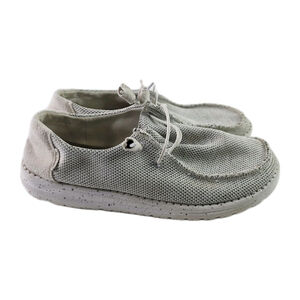 Hey Dude Wendy Halo Slip On Fashion Sneaker Women's Size 10 Stone White